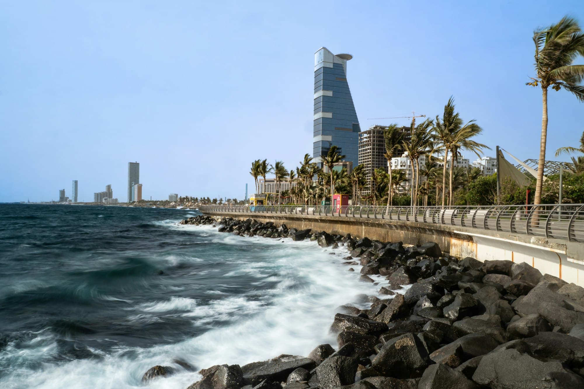 Corniche de Djeddah sur la mer Rouge